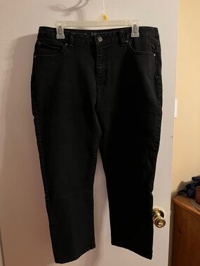 Jennifer Lopez Black Ankle Crop Jeans